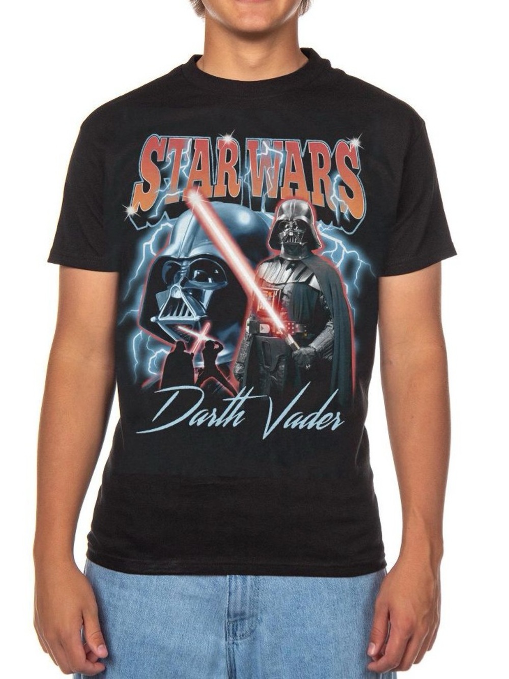 Disney Star Wars Mens T-Shirt- Darth Vader Heavy Metal Style Large. NWOT